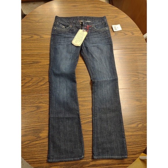 Lucky Brand Womens Jeans Lola Boot Midrise sz 28 Distressed - Picture 1 of 12